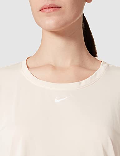 Nike Womens W Nk One Df Ls Std Top Shirt, Guava Ice/White, L