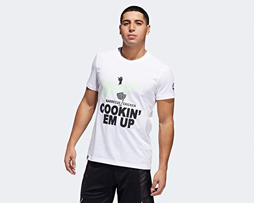 adidas Hrdn Swag Art T-Shirt, Herren, Weiß, XL