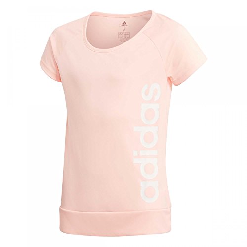 adidas Mädchen Gear Up Kurzarm T-Shirt, Clear Orange/White, 164