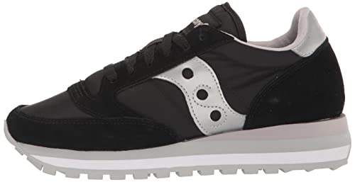 Saucony Damen Jazz Triple Sneaker, schwarz/Silber, 38.5 EU