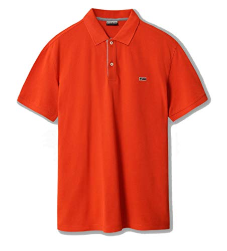 Napapijri Herren Taly 3 Polo Shirt, NP0A4EGD, M, Orange
