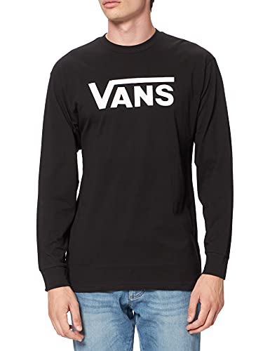 Vans Herren T Shirt M Classic Long Sleeve, Black/White, XS