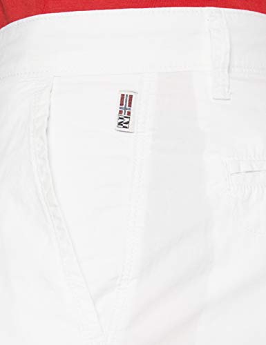 Napapijri Herren NAKURO 3 Shorts, Weiß (Bright White 0021), W(Herstellergröße:35)