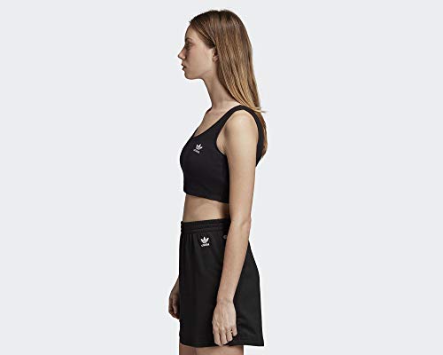 adidas Damen Styling Complements Cropped Tanktop, Black, 38
