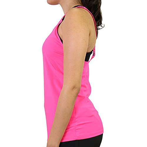 Nike Icnclsh Elastkia Damen-Tops XS Hyper Pink/Schwarz.