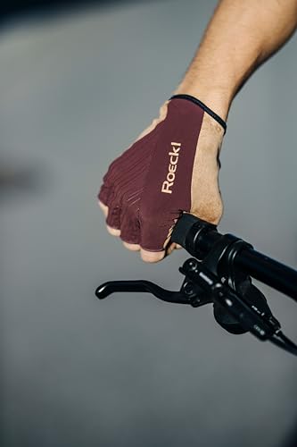 Roeckl Sports Fahrradhandschuh ISONE, High Performance Unisex Fingerhandschuh, Schwarz 7.5