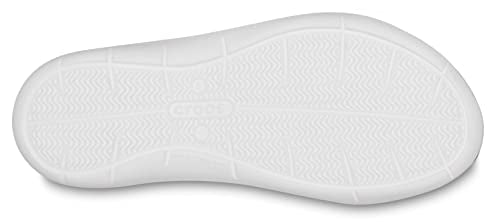 Crocs womens Swiftwater Sandal Sandal, Black/White, 39/40 EU