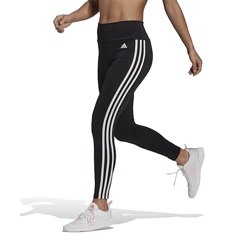 Adidas Designed to Move High-Rise 3-Streifen 7/8 Sport Leggings Black/White 48