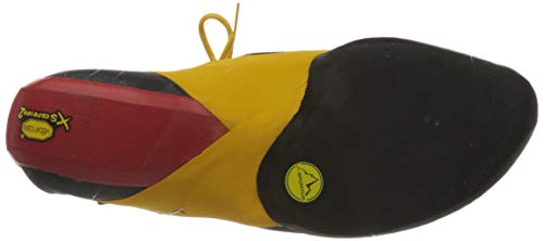 LA SPORTIVA Genius Gelb-Rot - Präziser sensibler Kletter-Schnürschuh, Größe EU 40.5 - Farbe Red - Yellow