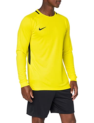 Nike Herren Park III Football Jersey Long Sleeved T-shirt, Yellow (opti yellow/black/black/(black), S (Herstellergröße: S)
