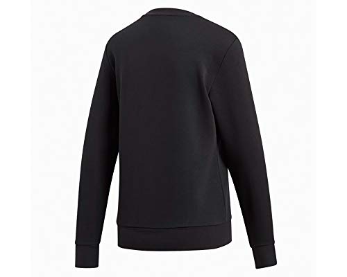 adidas Damen Pullover Essentials Linear Crewneck, Black/White, S, DP2363