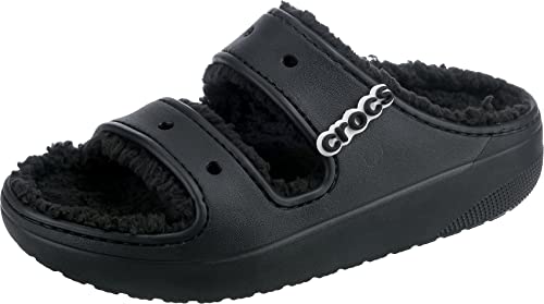 Crocs Unisex Classic Cozzzy Sandal Slide, Schwarz, 38/39 EU