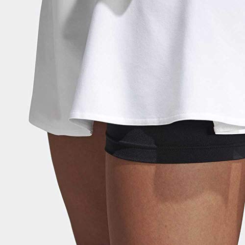 adidas Damen Escouade Skirt Rock, White/Black, L
