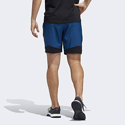 adidas Herren 4KRFT Tech Woven 3-Streifen Shorts, Legend Marine/Black, M