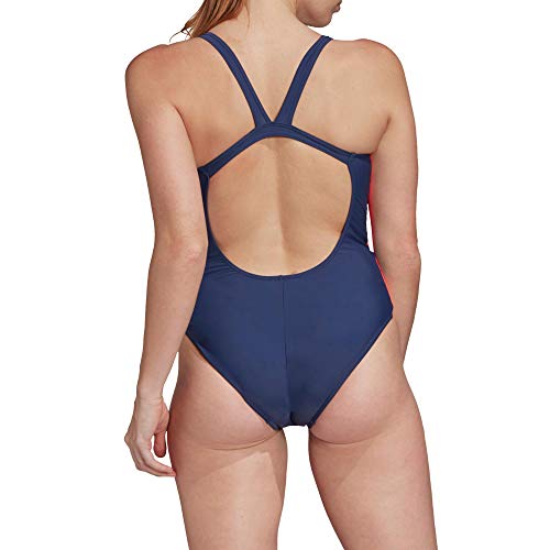 adidas Womens SH3.RO TAPER One Piece Swimsuit, Blau (Tech Indigo/App Solar Red), 36