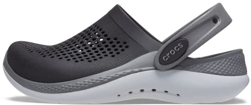 Crocs LiteRide 360 Clog K Blk/SGy, Holzschuh, Black/Slate Grey,