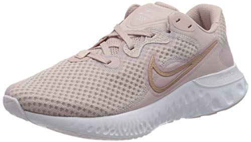Nike Damen Renew Run 2 Running Shoe, Champagne/Metallic Red Bronze-Light Violet-White, 38.5 EU