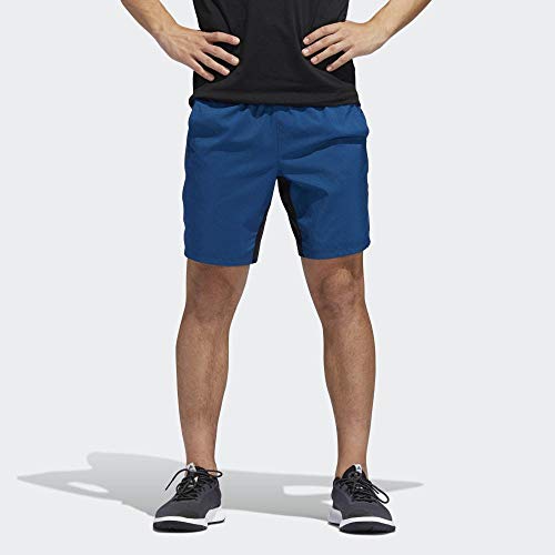 adidas Herren 4KRFT Tech Woven 3-Streifen Shorts, Legend Marine/Black, M