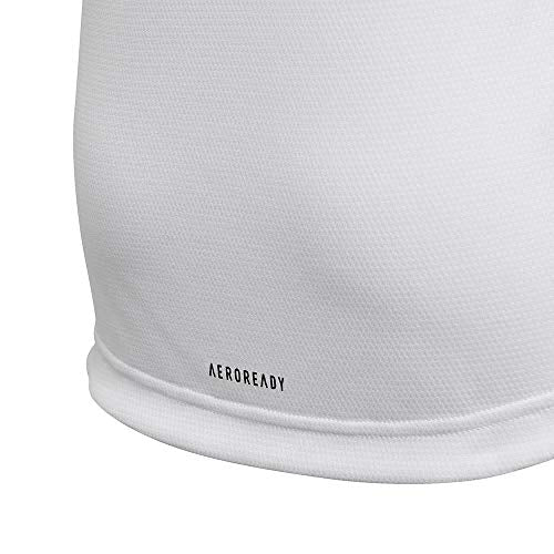 adidas Mädchen JG TR AERO Tee T-Shirt, Blanco/Negro, 116 (5/6 años)