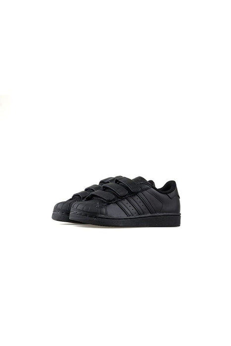 adidas Superstar Sneaker, Core Black/Core Black/Core Black, 34 EU