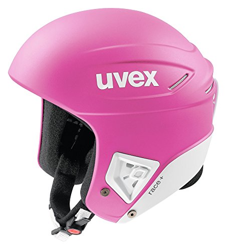 uvex Unisex-Erwachsene Race + Skihelm, pink-White mat, 55-56 cm