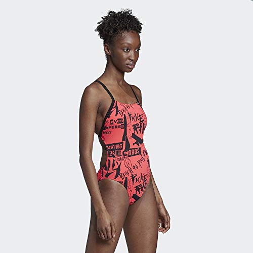 adidas Pro Suit Aop – Badeanzug – Damen XL rot / weiß