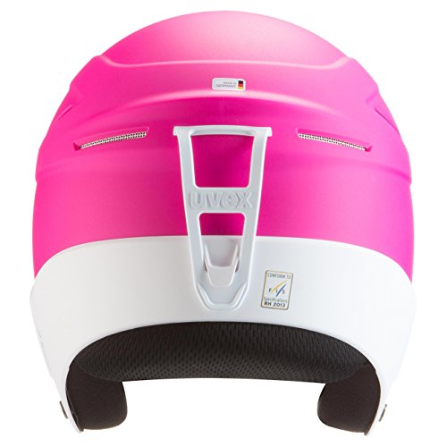 uvex Unisex-Erwachsene Race + Skihelm, pink-White mat, 55-56 cm