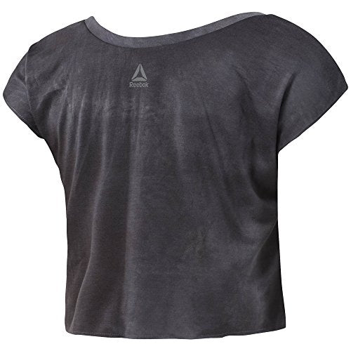 Reebok Combat Spraydye Crop Tee T-Shirt, Damen, Mehrfarbig (Streifen), XS