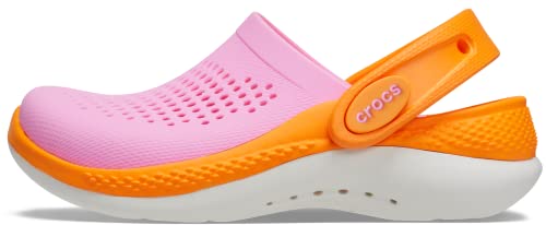 Crocs LiteRide 360 Clog T Holzschuh, Taffy Pink/Orange Zing, 25-26 EU