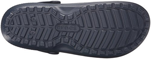 Crocs Unisex Classic Lined Clogs, Navy/Charcoal, 42/43 EU