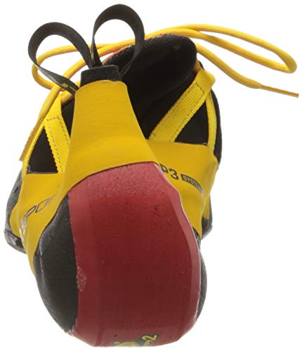 LA SPORTIVA Genius Gelb - Präziser sensibler Kletter-Schnürschuh, Größe EU 39.5 - Farbe Red - Yellow