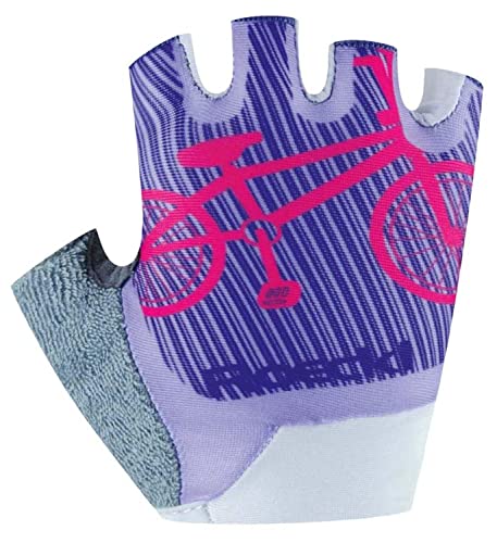 Roeckl Trapani Kinder Fahrrad Handschuhe kurz lila 2023: Größe: 5