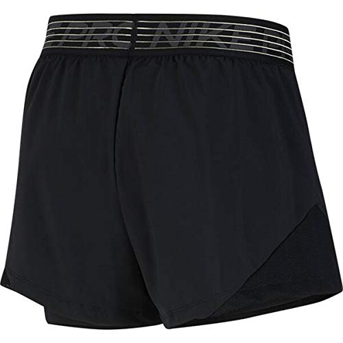 Nike Damen Eclipse 2-in-1 Shorts, Black, M