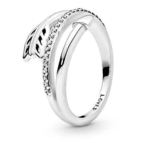 PANDORA Kreisförmiger Pfeil Ring aus Sterling-Silber mit Cubic Zirkonia aus der PANDORA Moments Kollektion, Größe: 52, 197830CZ-52