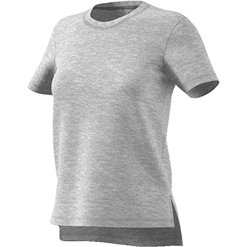 adidas Damen Go-to T-Shirt, Medium Grey Heather, S