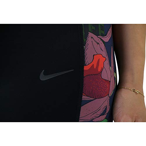 Nike Damen Icon Clash Pro PRT Tights, Black/Bright Crimson/Dk Smoke, S