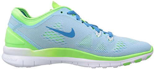 Nike Free 5.0 TR Fit 5 704674, Unisex-Erwachsene Laufschuhe, Blau (Stilles Blau/Blitz-Limone/Weiß/Blaue Lagune 400), 35.5