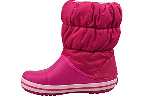Crocs Winter Puff Boot Kids, Unisex - Kinder Schneestiefel, Pink (Candy Pink), 33/34 EU