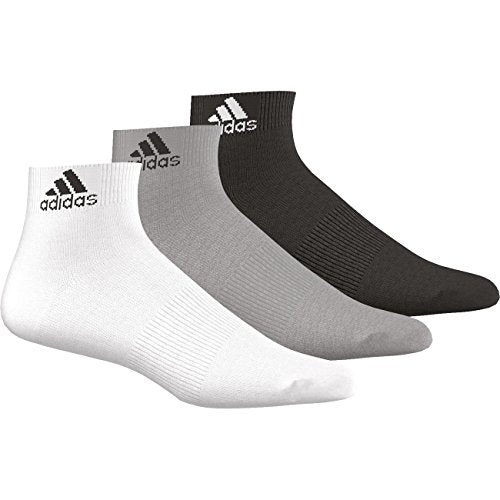 adidas Quarter Performance Ankle Thin 3PP 9er Pack, Größe:35-38;Farbe:Grau/Weiß/Schwarz (AA2322)