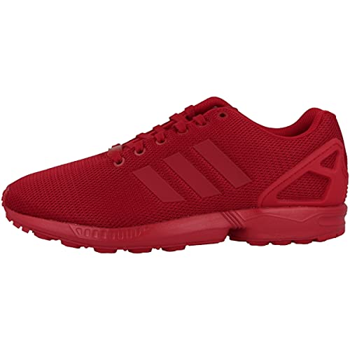 adidas Unisex-Erwachsene ZX Flux Low-Top Sneakers,Rot (Power Red/Power Red/Collegiate Burgundy),45 1/3 EU