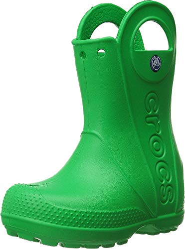 Crocs Handle It Rain Boot K, Unisex-Kinder Gummistiefel, Grün (Grass Green 3e8), 32/33 EU