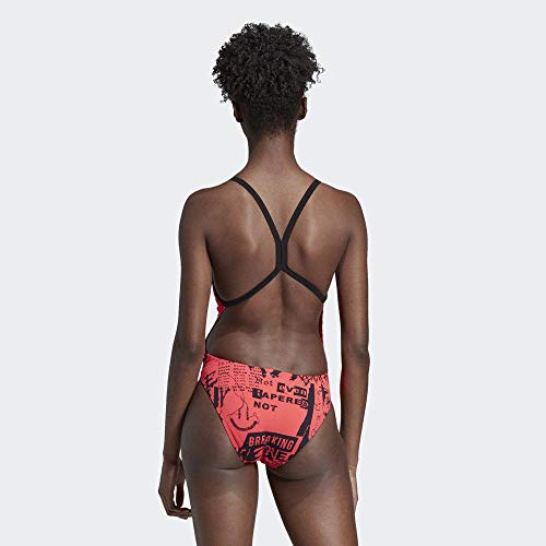 adidas Pro Suit Aop – Badeanzug – Damen XL rot / weiß