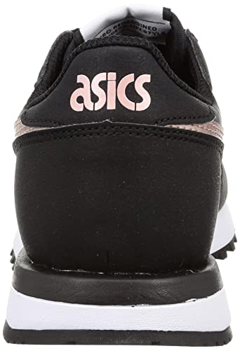 ASICS Damen Tiger Runner II Sneaker, Black Rose Gold, 39.5 EU