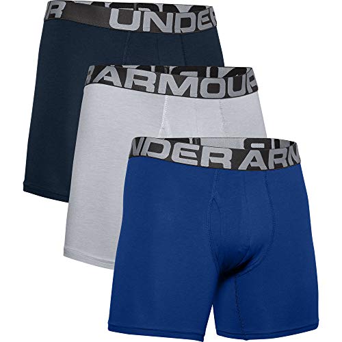 Under Armour Unisex Ua Charged Cotton 6In 3 Pack