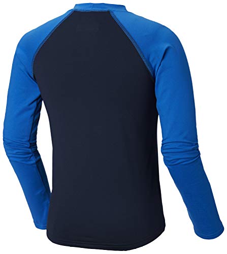 Columbia Langärmliges Sonnenschutz Shirt für Kinder, Sandy Shores Long Sleeve Sunguard, Polyester, Blau (Collegiate Navy, Super Blue), Größe: M, 1833151