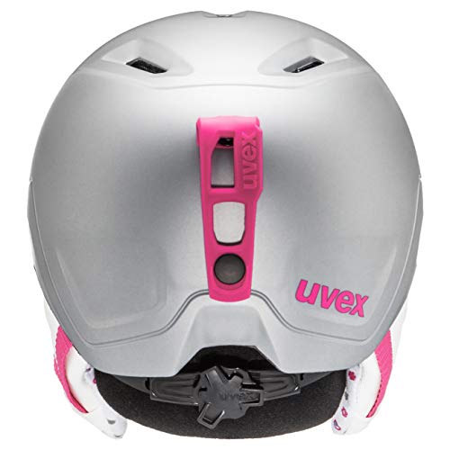 Uvex Unisex Kinder Manic pro Skihelm, Titanium-pink mat, 46-50 cm