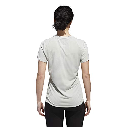 adidas Damen Free Supernova Kurzarm T-Shirt, Ash Silver, L