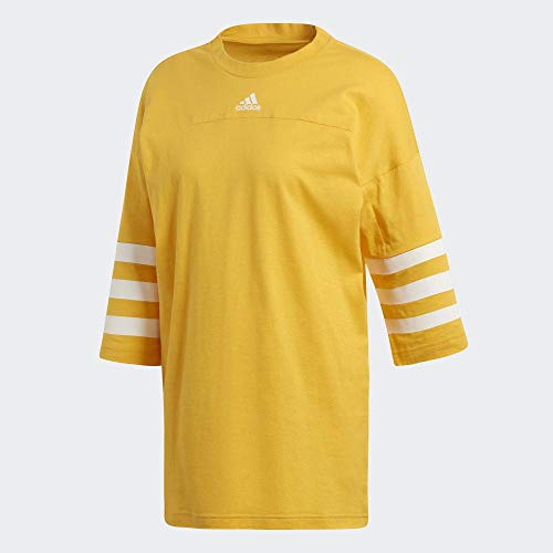 adidas Damen Sport ID Jersey Top T-Shirts, Damen XS aktives Gold/aktives Gold