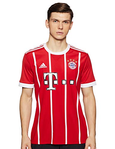 adidas Herren FC Bayern Heim Trikot, FCB True Red/White, XL