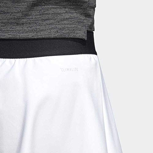 adidas Damen Escouade Skirt Rock, White/Black, L